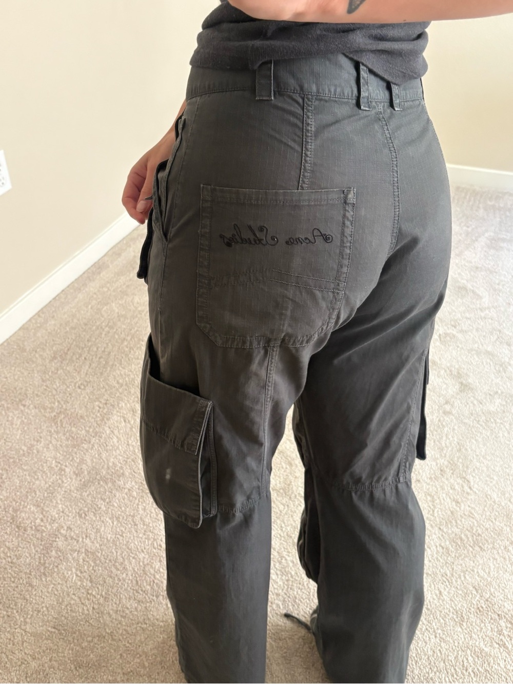 Acne Studios Zip Detail Cargo Pants - Picture 8 of 14